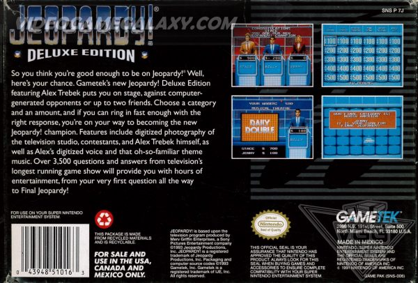 Jeopardy! Deluxe Edition (V1) - Image 2