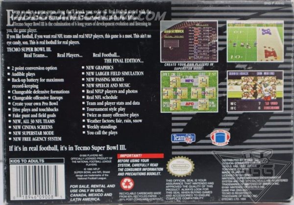 Tecmo Super Bowl III - Final Edition - Image 2