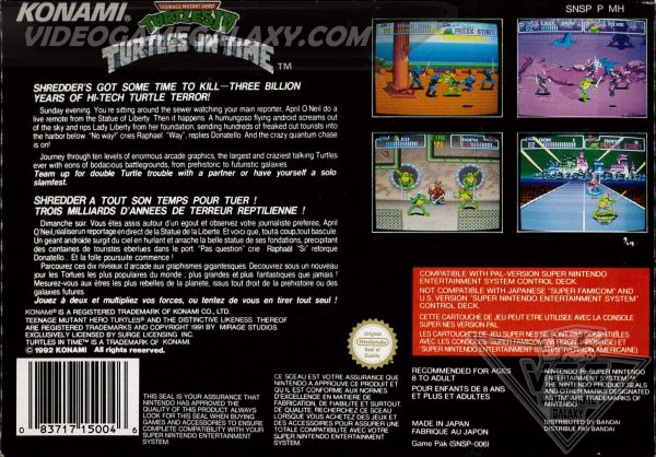 Teenage Mutant Hero Turtles IV Turtles in Time - Image 2